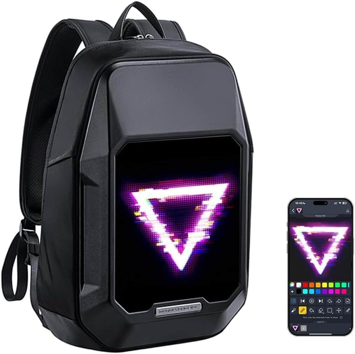 Test : sac à dos LED Divoom Pixoo cyberpunk, écran personnalisable 64 x 64